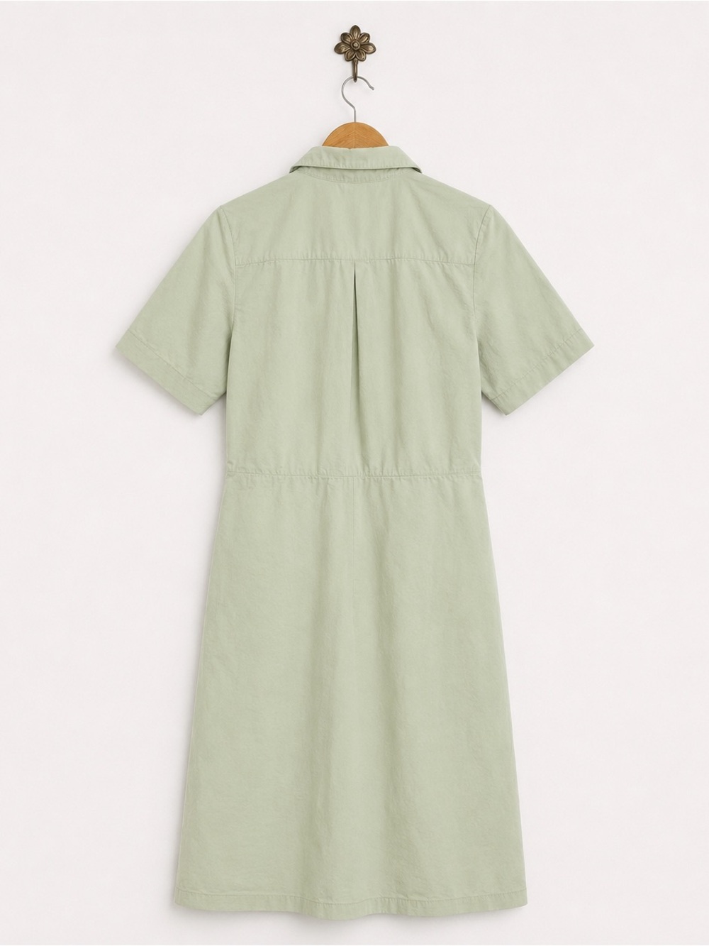 J. Crew Mint Green Short-Sleeve Button-Front Dress - Picture 2 of 6